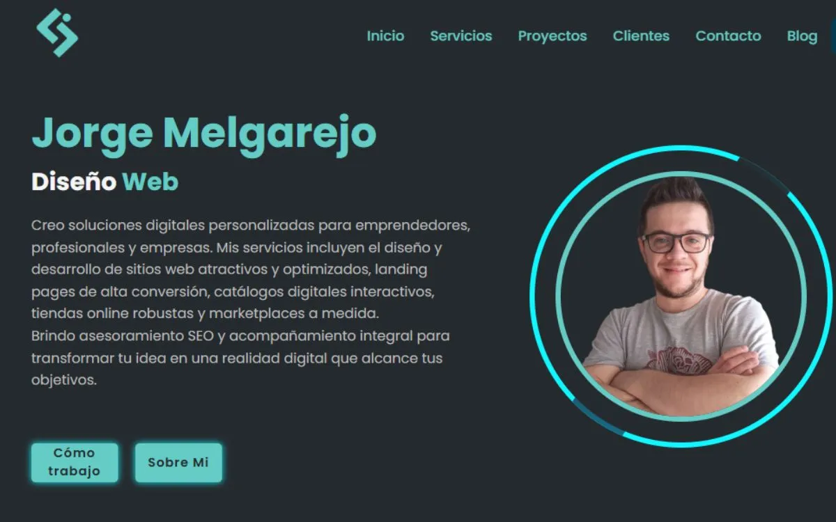 Portfolio web de Jorge Melgarejo por Melga Digital