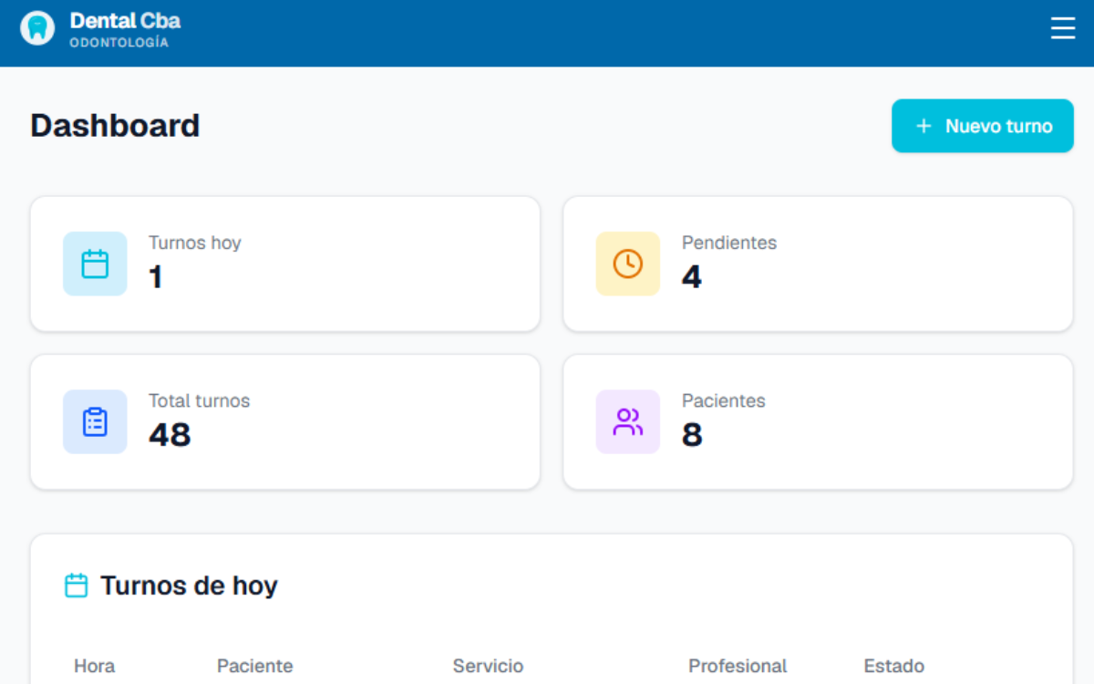 Diseño web para app Dental Cba por Melga Digital